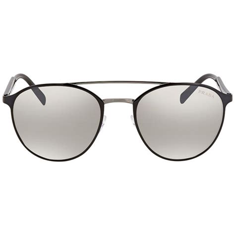 prada pr62ts sunglasses|Prada Gradient Grey Mirror Silver Pilot Men's Sunglasses PR.